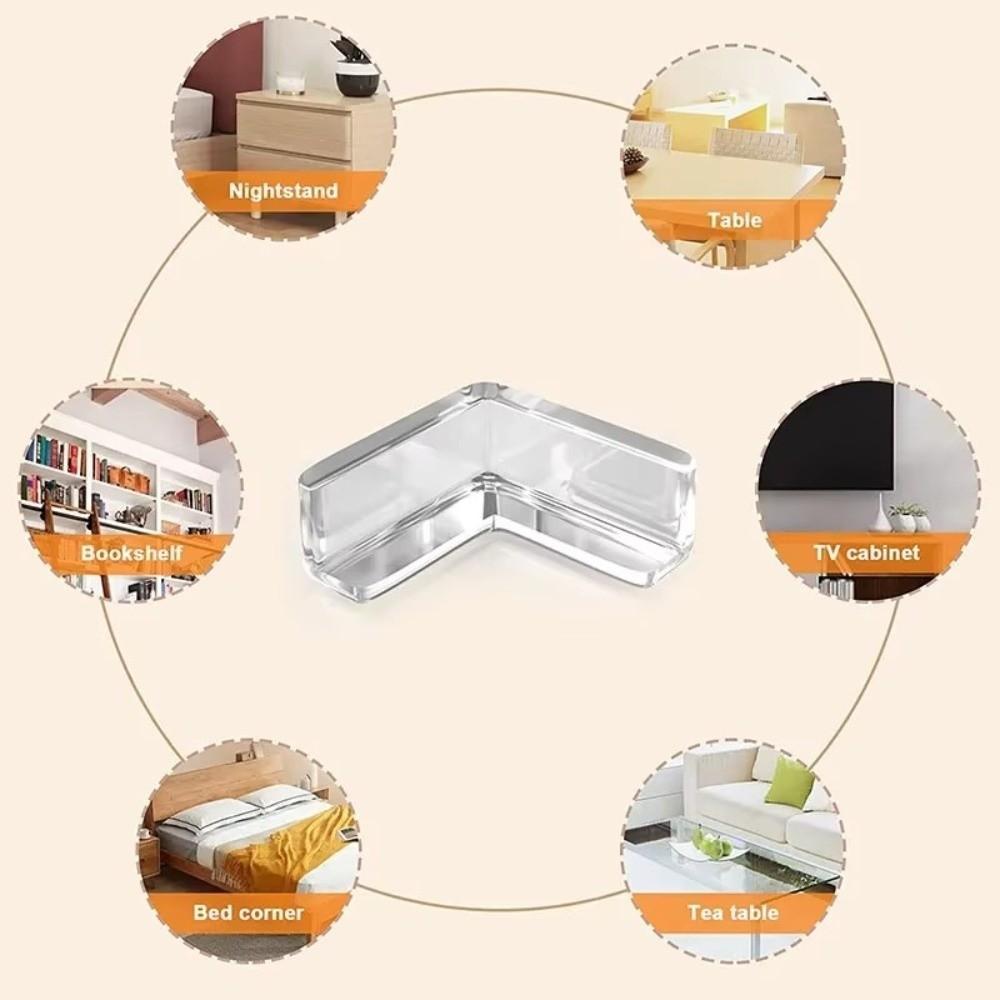 10PCS/4PCS Clear Corner Protectors Silicone Furniture Corner Protectors  Child Baby Safety