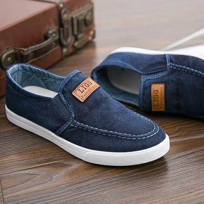 2024 Canvas Loafers Lightweight Men's Casual Shoes Denim Man Walking Shoes Breathable Soft Sole Male Tennis Shoes Men Masculino