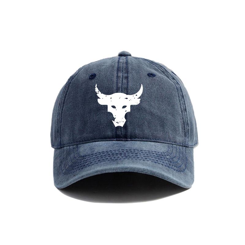 Dwayne Johnson Brahma Bull Baseballkappe Sommer Used Dad Hats Unisex Outdoor Verstellbar Baumwollkappen MZ-440