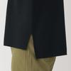 MUJI Washable Milan Rib Knit Size BA1OZA4A Women's Half-Zip Sweater, Black, L,