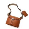 Leather Women'S Bag First Layer Cowhide Women'S Shoulder Messenger Bag Mini Small Lunch Box Bag Simple Breast Bag Tide