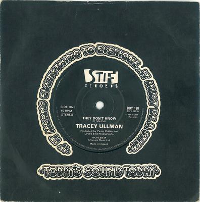 7inch Record TRACEY ULLMAN  They Dont Know BUY180 STIFF 1983 UK Pop Used