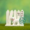 Garden Fence Dog Resin Figurine For Home Decor And Business Promotions Gift
