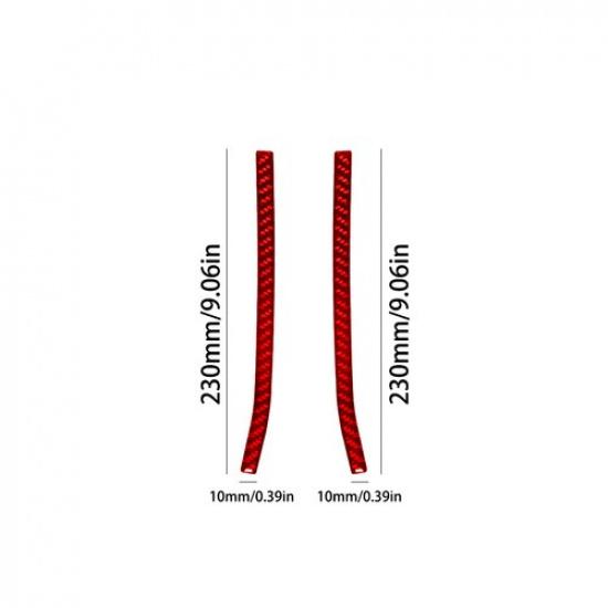 2Pcs Red Carbon Fiber  Side Air Vent Cover Trim Strip For Land Rover Range Rover