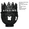 Gotische Decoratieve Kandelaar 3D Geprint Vintage Middeleeuwse Zuilkaarsenstandaard voor Tafel Haard Decoratie