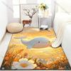 1PC Cute Whale, Sunshine, Flower Field Carpet for Living Room Bedroom Sofa Home Decor Rus Non-slip Floor Mat Luxury Gift