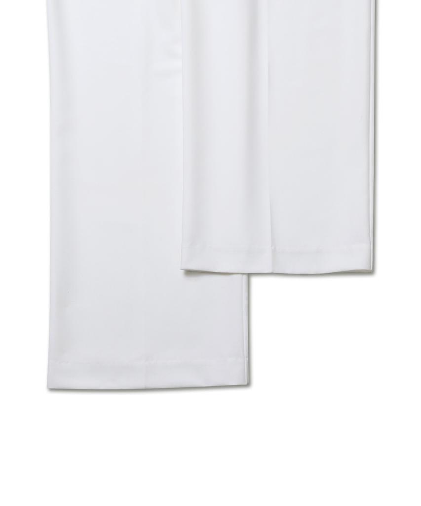 Michikoleondeonkosino Relaxed Double-Pleat Wide Slacks Ivory