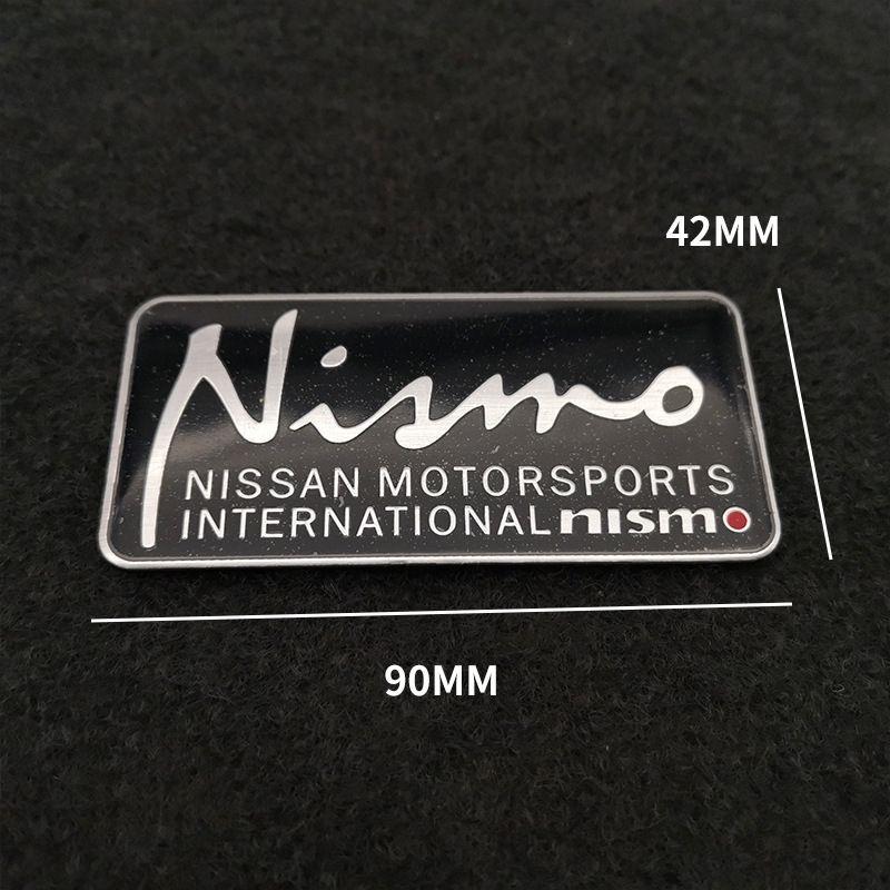 1 Pezzo Adesivi Metallici 3D Decalcomania per Carrozzeria e Bagagliaio Auto Per Nissan Sylphy N7 Teana Qashqai Note Navara Juke GTR 350z Patrol Leaf Tiida Kicks