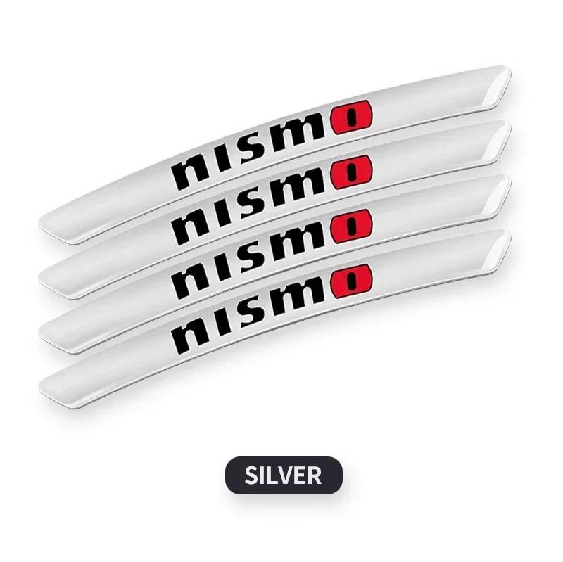 

4Pcs Metal Car Wheel Hub Sticker Decorative Accessories For Nissan Nismo Qashqai J10 Juke Micra Leaf Sentra Patrol Y61 Note