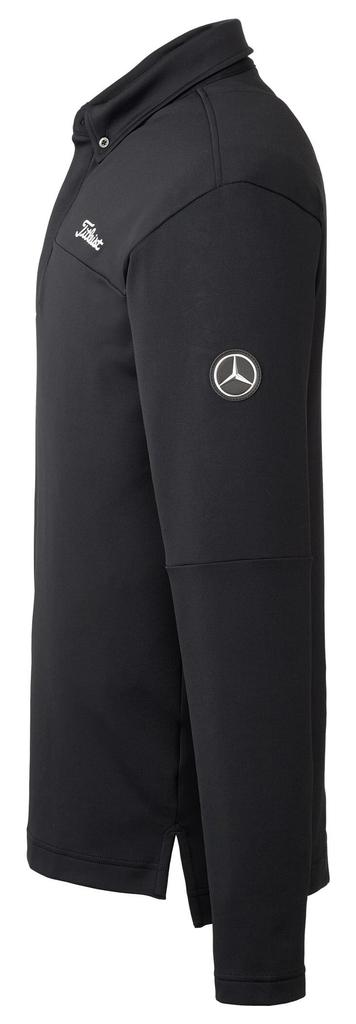 Mercedes-Benz Collection Genuine Titleist Windproof Button-Down Shirt, Black, Size L