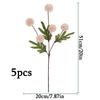 5pcs Faux Silk Mums Artificial Flowers Bulk Fake Small Mini Chrysanthemums with Stems  Centerpieces Floral Arrangements Vase Fillers Home Decorations