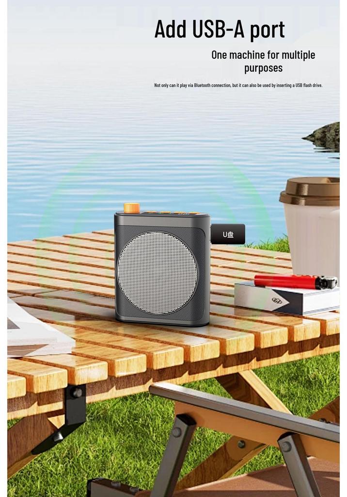 Portable Wireless Megaphone Speaker for Teachers, Tour Guides, and Outdoor Promotions