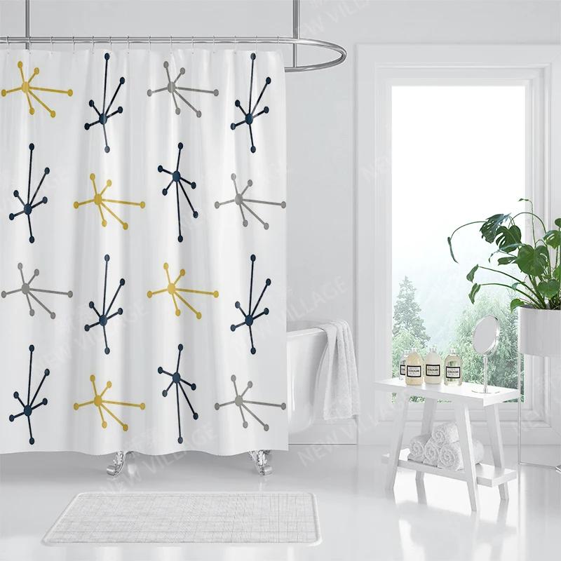 Waterproof Fabric Shower Curtains Bathroom Curtain Accessories Bath Curtain for Shower 180x200 240*200 Boho Decoration Abstract