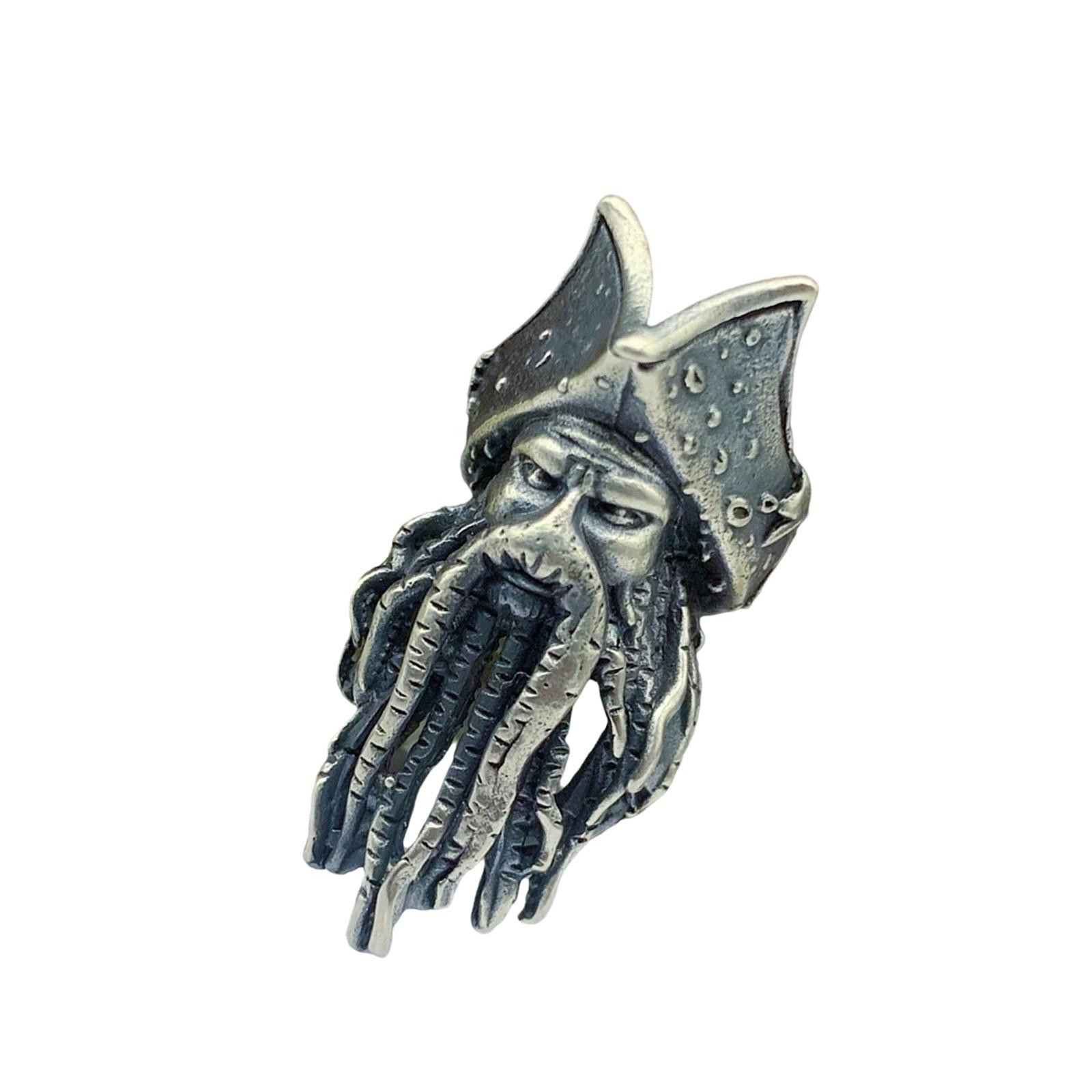 

Латунная подвеска с детализированной подвеской Морского короля, брелок-аксессуар, стильная подвеска, подарок для любителей моды и приключений 2