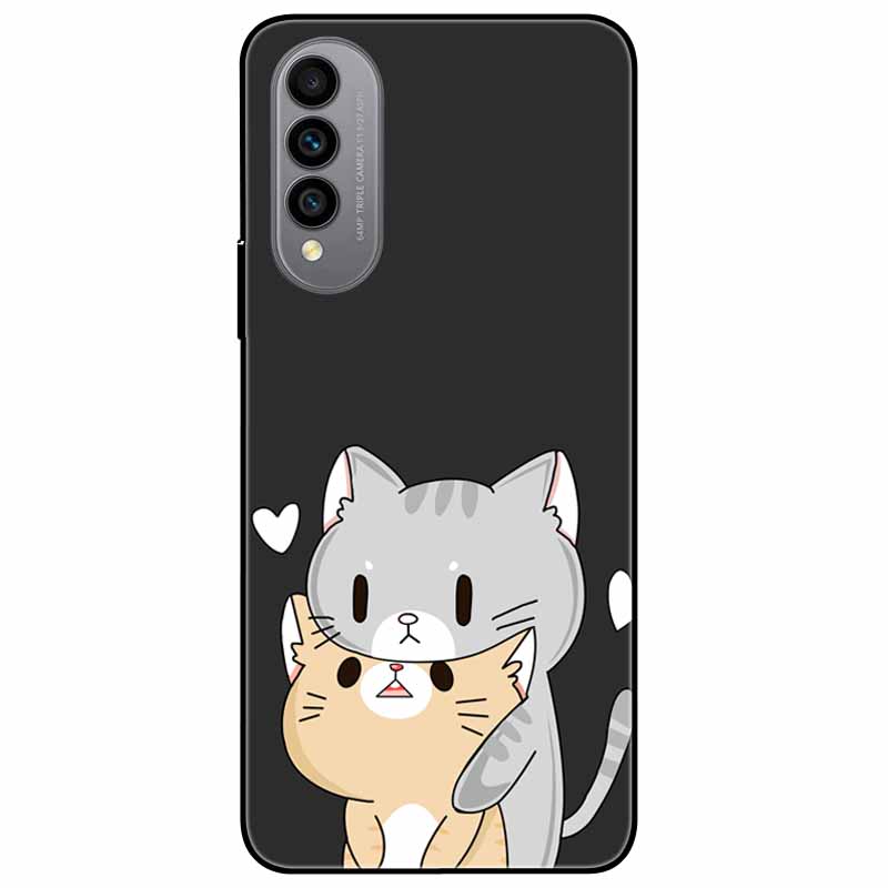 Pentru Wiko T50 Carcasă T 50 4G Huse TPU Silicon Negru Carcasă Lună Înstelată pentru Wiko T50 Carcasă WikoT50 Rezistentă la Șocuri Moale Desene Animate 6.6''