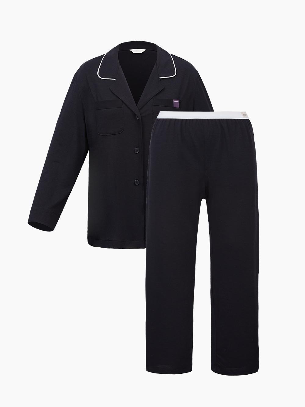 

Классический пижамный комплект Carrying Stretch (3 ЦВЕТА) Black FREE