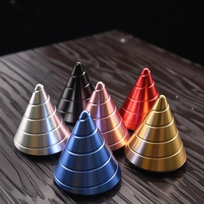 Conical Metal Alloy Gyroscope Hand Spinner Fingertip Stress Relief Adult Toy Desktop EDC Antistress Creative Gift