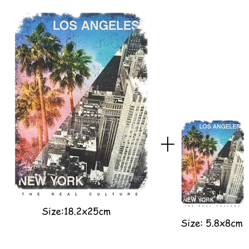 Aufnäher zum Aufbügeln, natürliche Landschaft, Transferaufkleber, waschbar, neue Mode, T-Shirt, Jeans, Dekoration, DIY, Wärmeübertragung, Thermotransfer