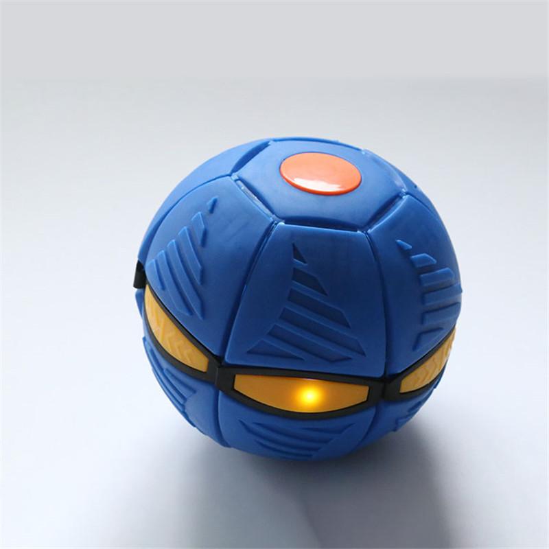 Pressure Relieve Antistress Glowing Deformation UFO Flying Saucer Foot Magic Ball Outdoor Sport Decompression Toy
