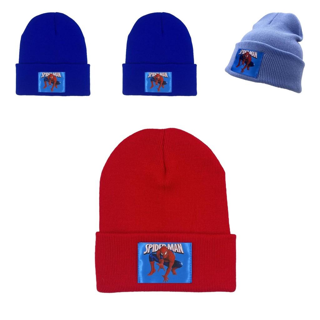 Spiderman Aufdruck Strickmütze Mit Warm Winddicht Für Kinder Und Erwachsene
