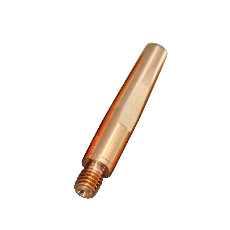 Argon Arc Welding Gun Purple Copper Nozzle M6x45L Adapter, Chromium Zirconium Copper for Panasonic.