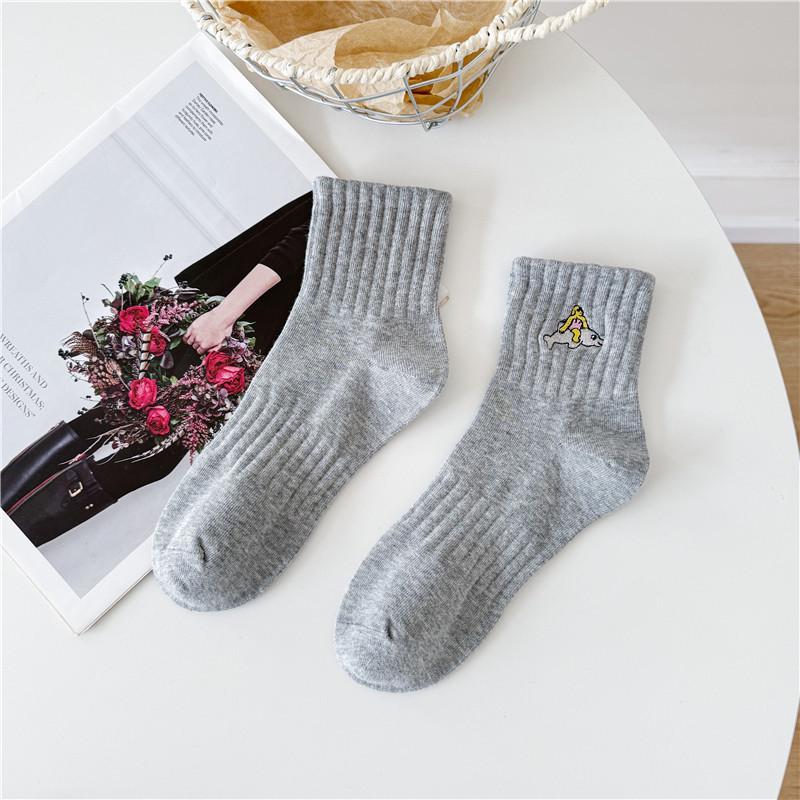 

Носки унисекс Cityboy корейские модные до середины икры с дельфинами для скейтбординга и баскетбола One Size 36-45 (Seamless)