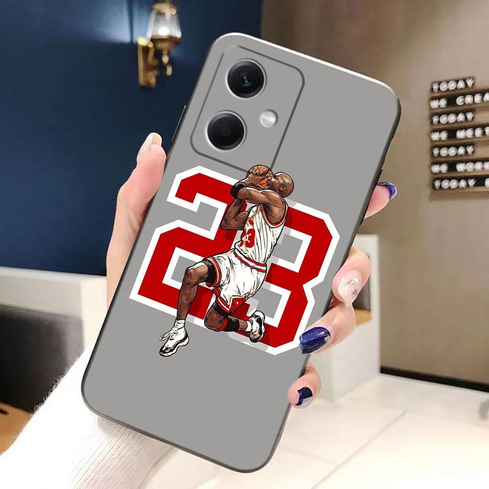 Basketball Number 23 Phone Case For Redmi Note 15 14 13 12 12S 11 11T 11S 10 9T 9 Pro Silicone Case Funda DIY Shell Capa Cover