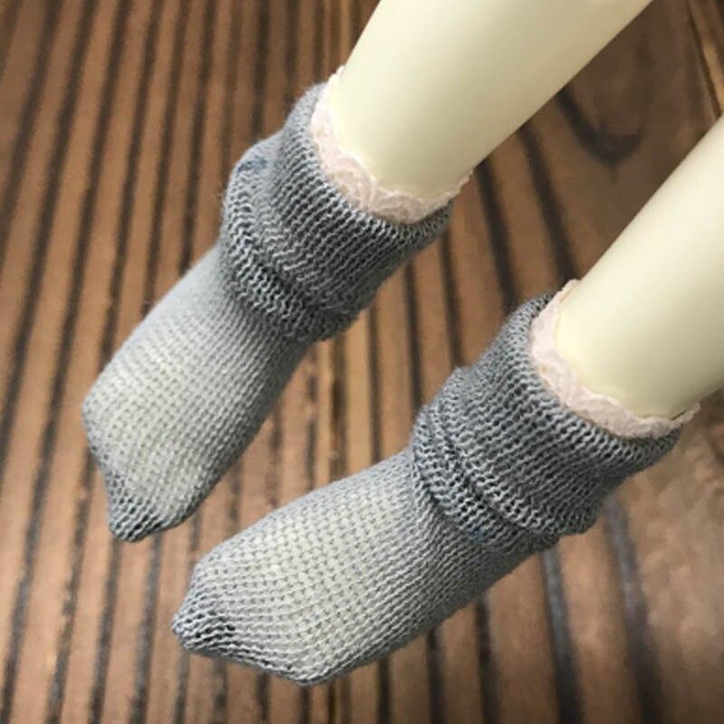 1 Paar Gestrickte Wollkurzsocken für Blythe 1:6 Puppensocken Für Barbie Puppenhaus Socke Für Momoko 1/6 Puppenzubehör Kinderspielzeug Mädchen