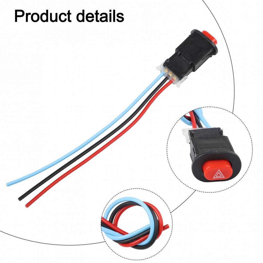 Motorcycle Switch Hazard Light Switch Button Double Flash-Emergency-Lamp