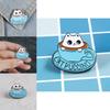 Whimsical Cat Design Enamel Pin Stylish Blue Coffee Cup Brooch For Fashion Lovers