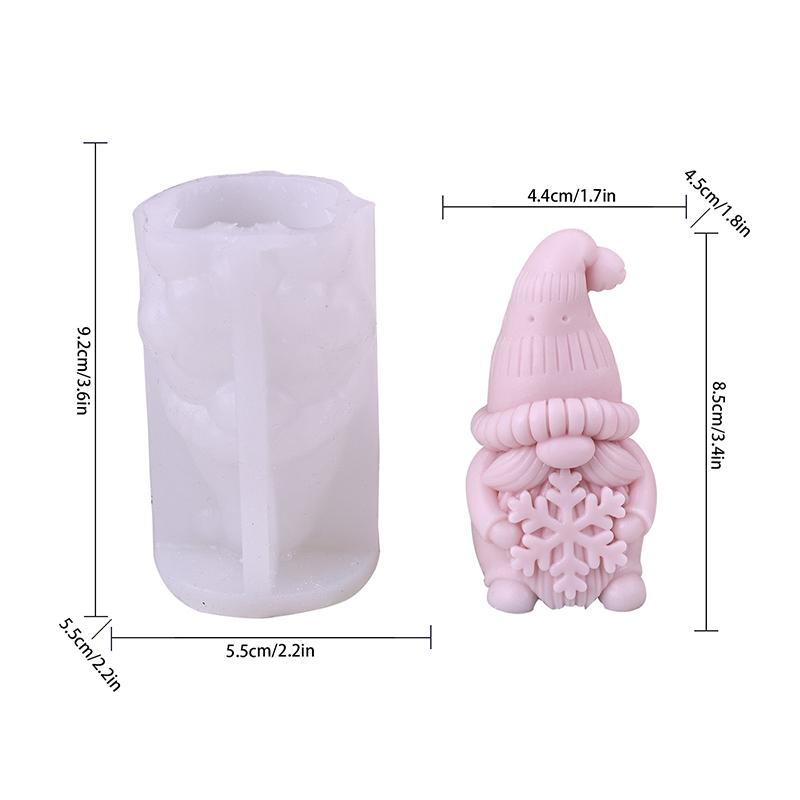 

Новая Рождественская форма для свечи-гнома из силикона, сделай сам, снеговик, обнимающий алебастровое мыло, ремесла из смолы, цементная форма, рождественский подарок A