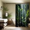 Green Jungle Shower Curtain Forest Rainforest Bathroom Decoration with Hook Waterproof Fabric 180x180cm 90x180cm