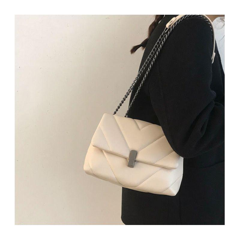 Premium Chain Bag 2025 New Trendy Fashion Women's Bag Retro Messenger Bag Texture Versatile Ins Shoulder Bag