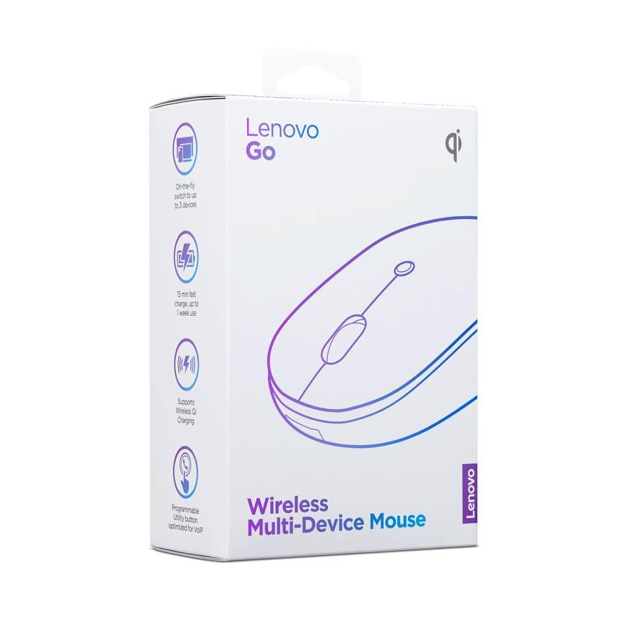 Lenovo GO Wireless Multi-Device Mouse, Dark Gray