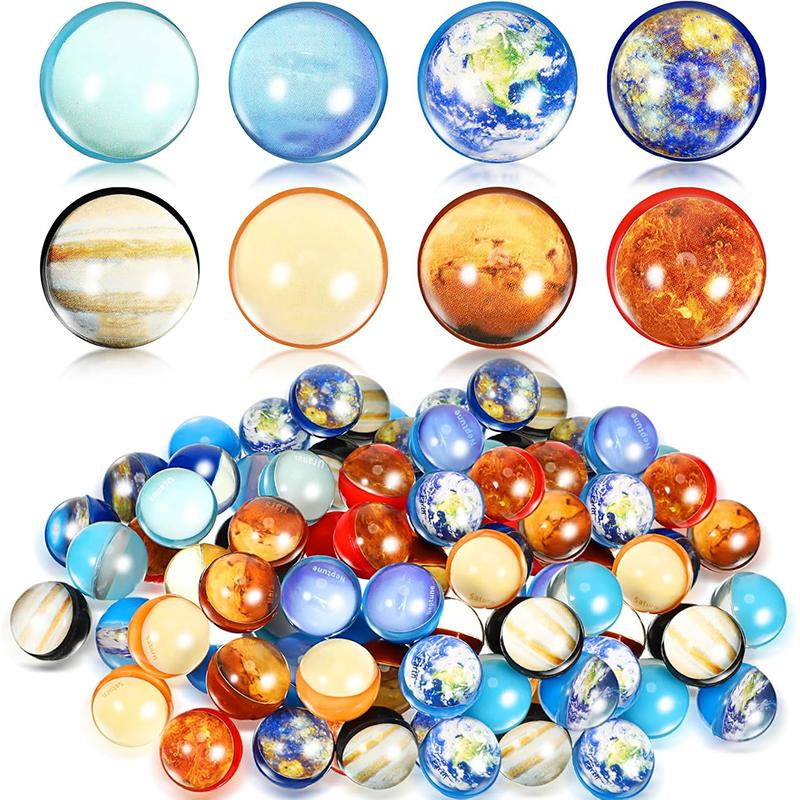 10PCS High Bouncing Rubber Balls 30MM For Solar System Planets Space Themed Party Favors Birthday Gifts Classroom Prizes Kids