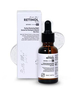 Belle Moi Retinol 0.6% Night Serum - Anti-Ageing, Medium Strength, Water-Free Formula for Fine Lines & Wrinkle Reduction - Unisex Nourishing Face S