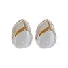 Niche Design Feeling Ice Transparent Opal Double-Sided Water Drop Ear Buckle Exquisite Versatile Earrings Temperament Light Luxury Simple Earrings
