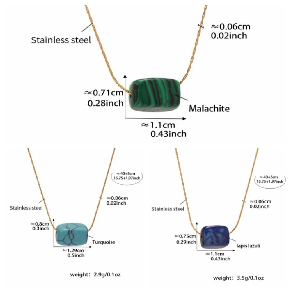 Lapis Lazuli Western Country Necklace Malachite Bohemian Style Choker  Women Gift
