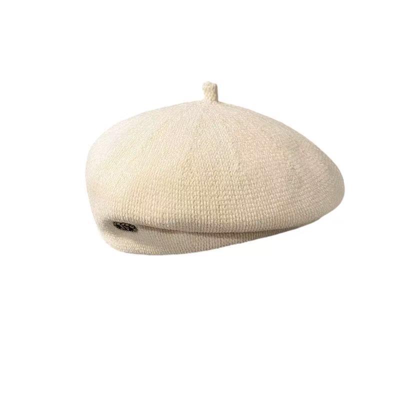 Japanese-Style Chenille Beret for Women - Korean-Inspired Fashion