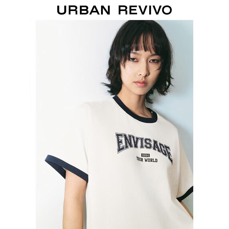 UR Women s Color-Block Print Short Sleeve Cotton T-Shirt XS
