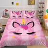 3D Unicorn Print Home Bed Cover Home Textiles Bedding Set Covers Student Dormitory Pillowcase Breathable