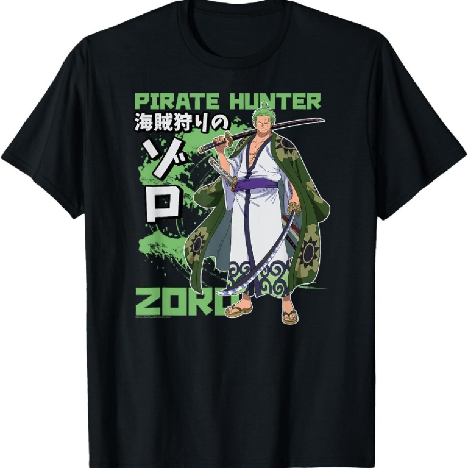 

Аниме Пиратский Охотник Зоро Костюм Вано Футболка с Кандзи XXXXXL