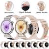 Cinturino Universale da 18 mm per Huawei GT6 5 4 41mm GT5 Pro/Watch 5 42mm Cinturino Universale alla Moda in Silicone Glitterato per Huawei GT6 5 41mm