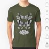 Death Moths T Shirt Big Size 100 Cotton Death Moth Roses Death Moths Moths Moth Black And White Fine Liner Detail Dot Work