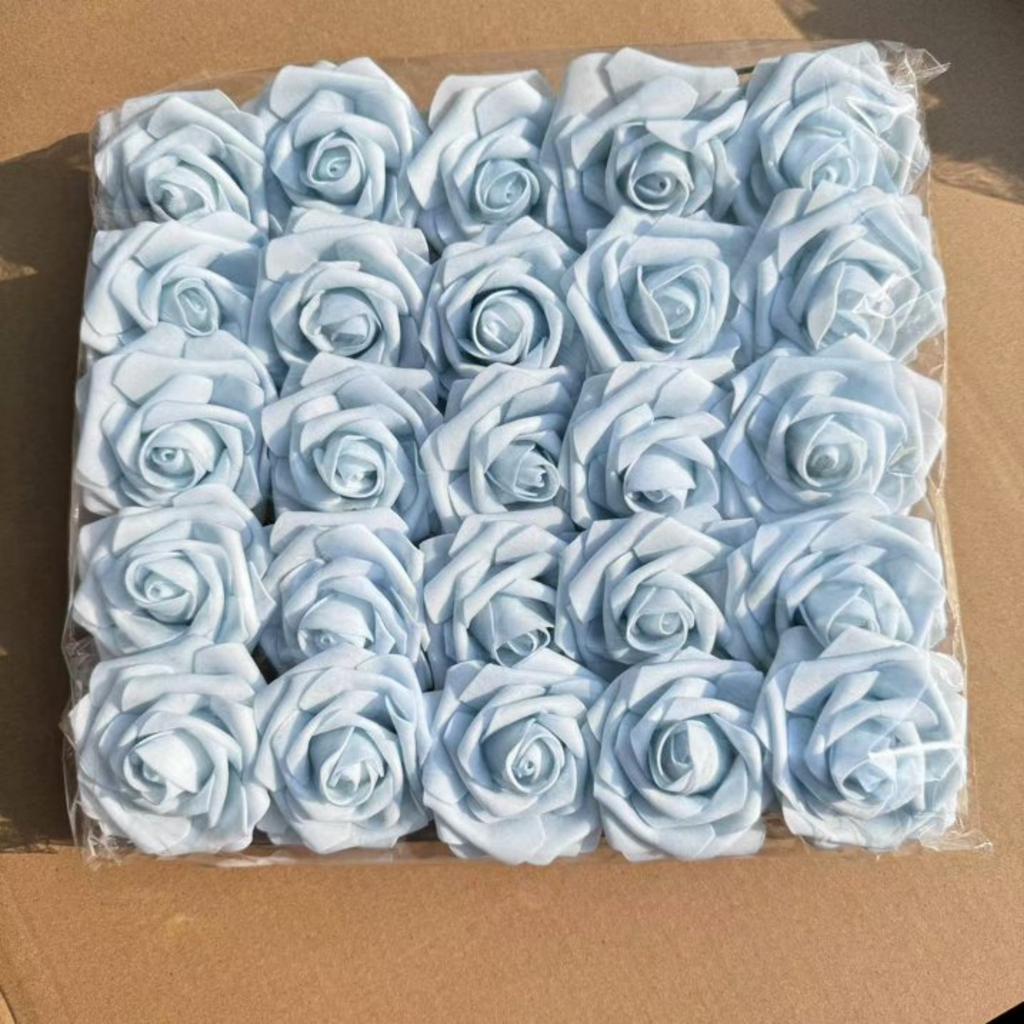 Foam Artificial Rose Heads Flowers Wedding Bride Bouquet Home Decors