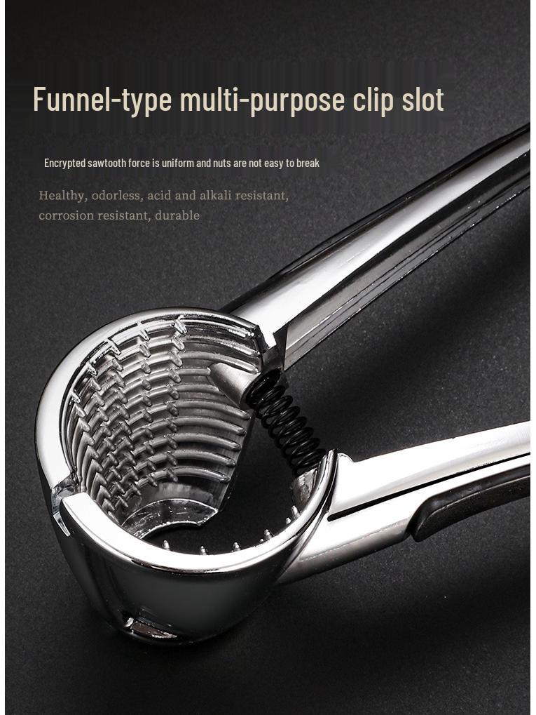 Multifunctional Nut Sheller Tool: Hickory, Hazelnut, Walnut & Chestnut Cracker Pliers.