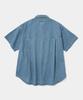 COLUMBIA UNIVERSITY Columbia Trajan Label Hidden Pocket Denim S/S Shirts Light Denim