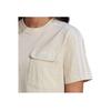 Adidas Originals Trefoil Classic Three-Stripe Pocket Crew Neck T-Shirt Women Tops Off-White HL9306