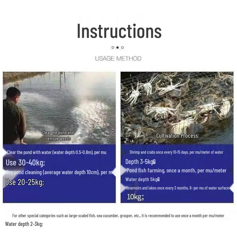 Calcium Oxide Granules for Disinfection in Aquaculture Ponds and Livestock Farming