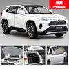 1/32 Toyota RAV4 SUV Terénní Hračka Auto, JKM Kovový Odlévaný Model Zvuk & Světlo Otevíratelné Dveře Vzdělávací Kolekce Dárek pro Chlapce